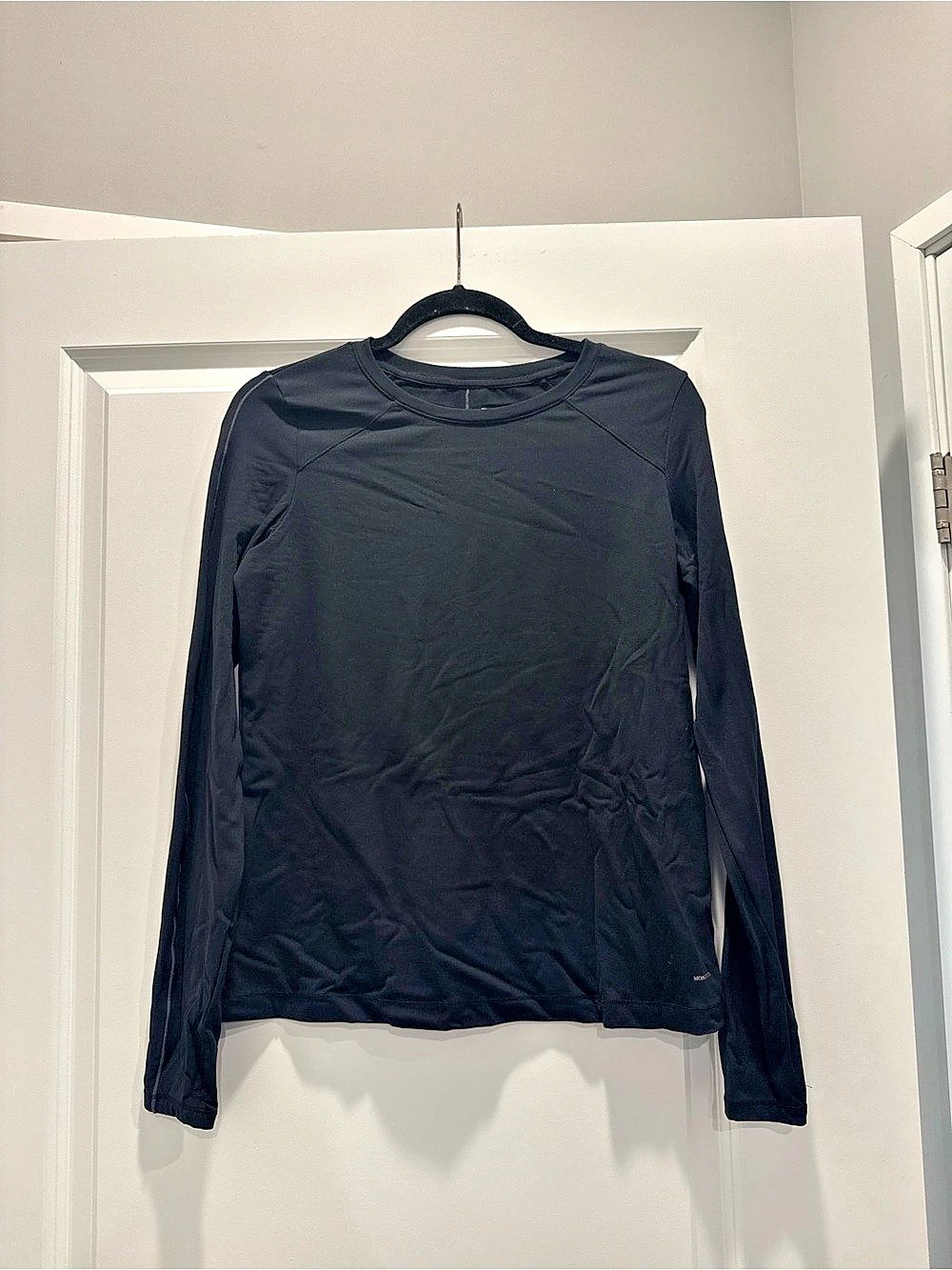 Mondetta Ladies' Long Sleeve Active Top Black Size Small